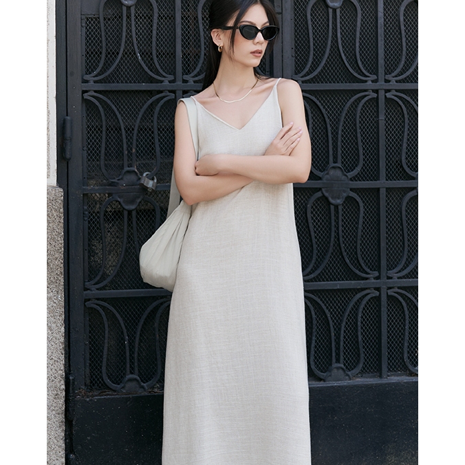 Nosbyn - Đầm Maxi Linen - N310-D001