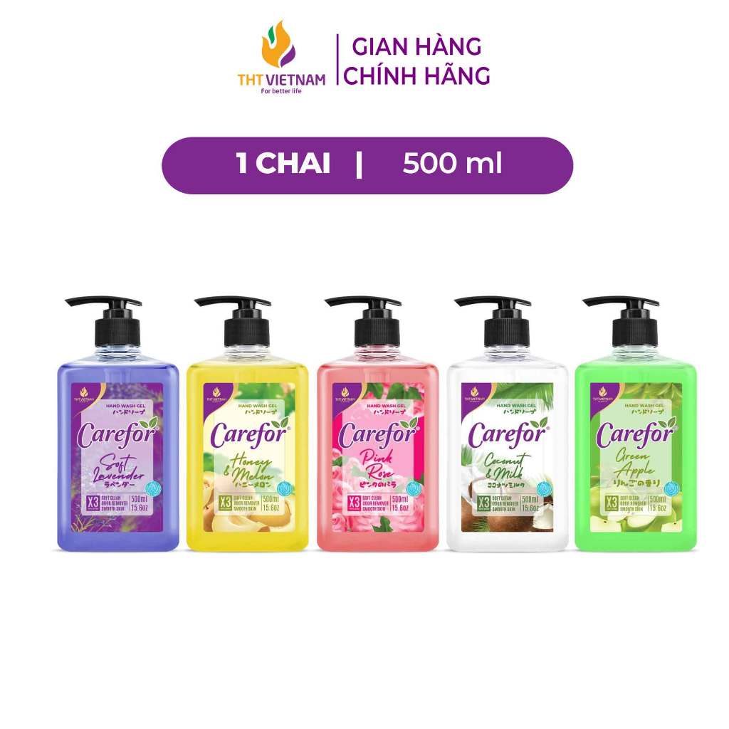 Sữa rửa tay diệt khuẩn Carefor 500ml