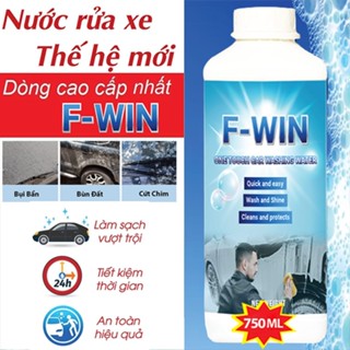 Chai Xịt Dung Dịch Rửa Xe F-Win 750ml Rửa Xe 1 Chạm One Touch Clean - Nước Tẩy Rửa Xe Bọt Tuyết Chăm Sóc Xe Máy Ô Tô