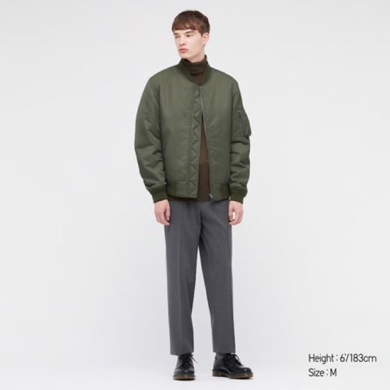 Áo khoác Bomber U-ni-Qlo 3 lớp