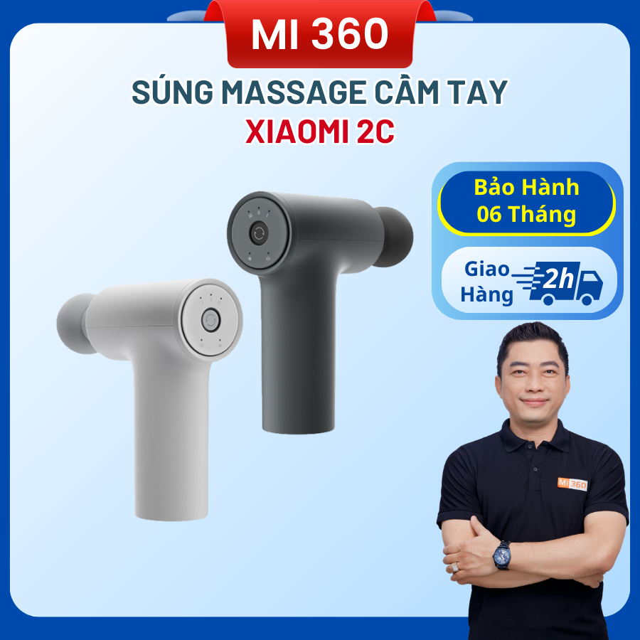 Súng Massage Cầm Tay Xiaomi 2C MJJMQ03YM | Meavon Trigger Point Chính Hãng