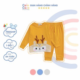 Bộ Quần Áo Dài Tay Thu Đông Cho Bé Trai Bé Gái 8-18kg Colo Cozo [Deal Xịn] Đồ Ngủ Dài Tay Cho Bé Cao Cấp DÀI PHỐI BỤNG