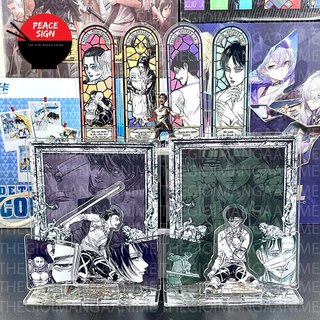   TẶNG KÈM CARD  Mô hình nhân vật ATTACK ON TITAN ver NHIỀU MẢNH Đại Chiến Titan standee anime chibi 