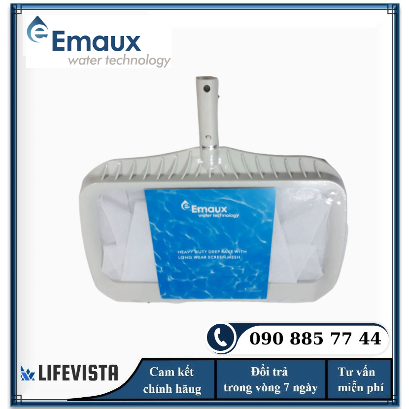 VỢT VỚT RÁC HỒ BƠI, EMAUX, KÍCH THƯỚC 40x45cm, VỢT RÁC HỒ BƠI CE101