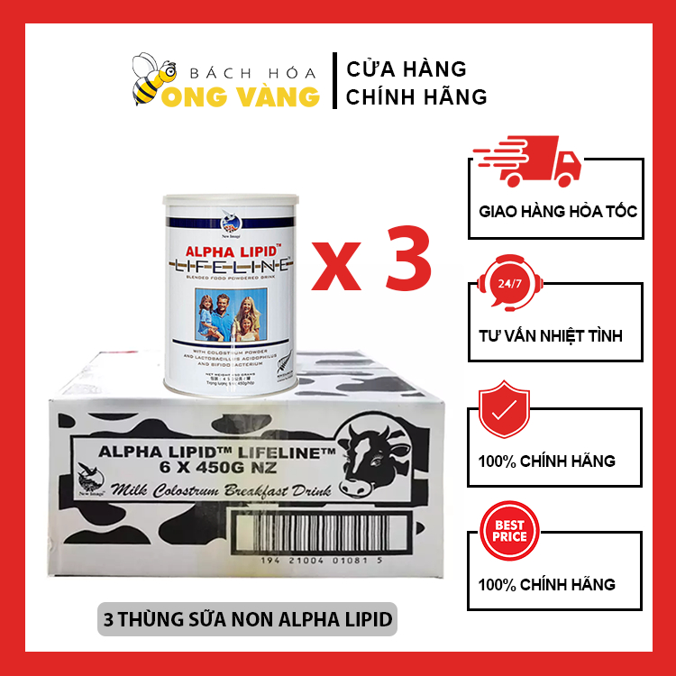 Sữa Non Alpha Lipid Lifeline New Image 450G Từ New Zealand
