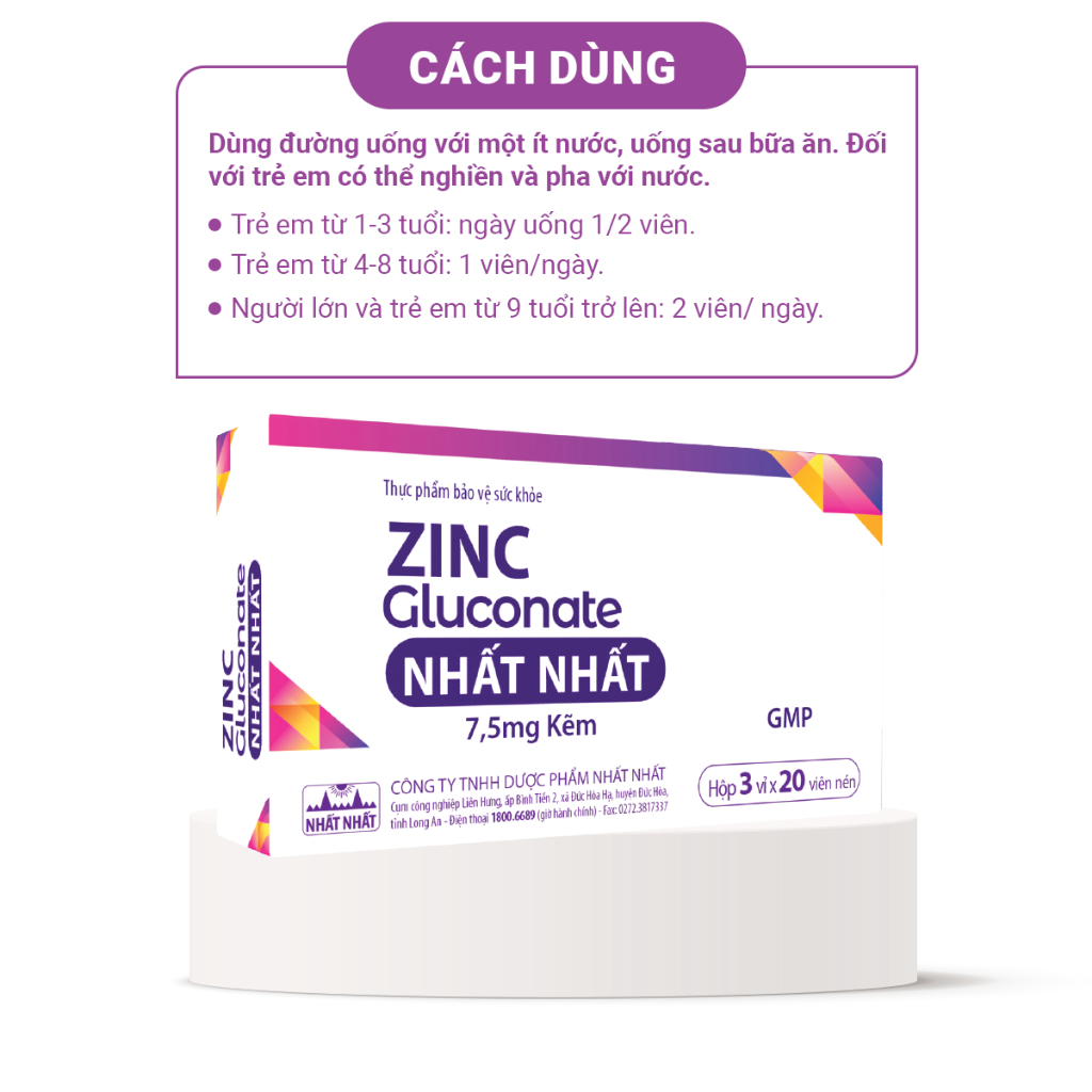 ZINC GLUCONATE NHẤT NHẤT