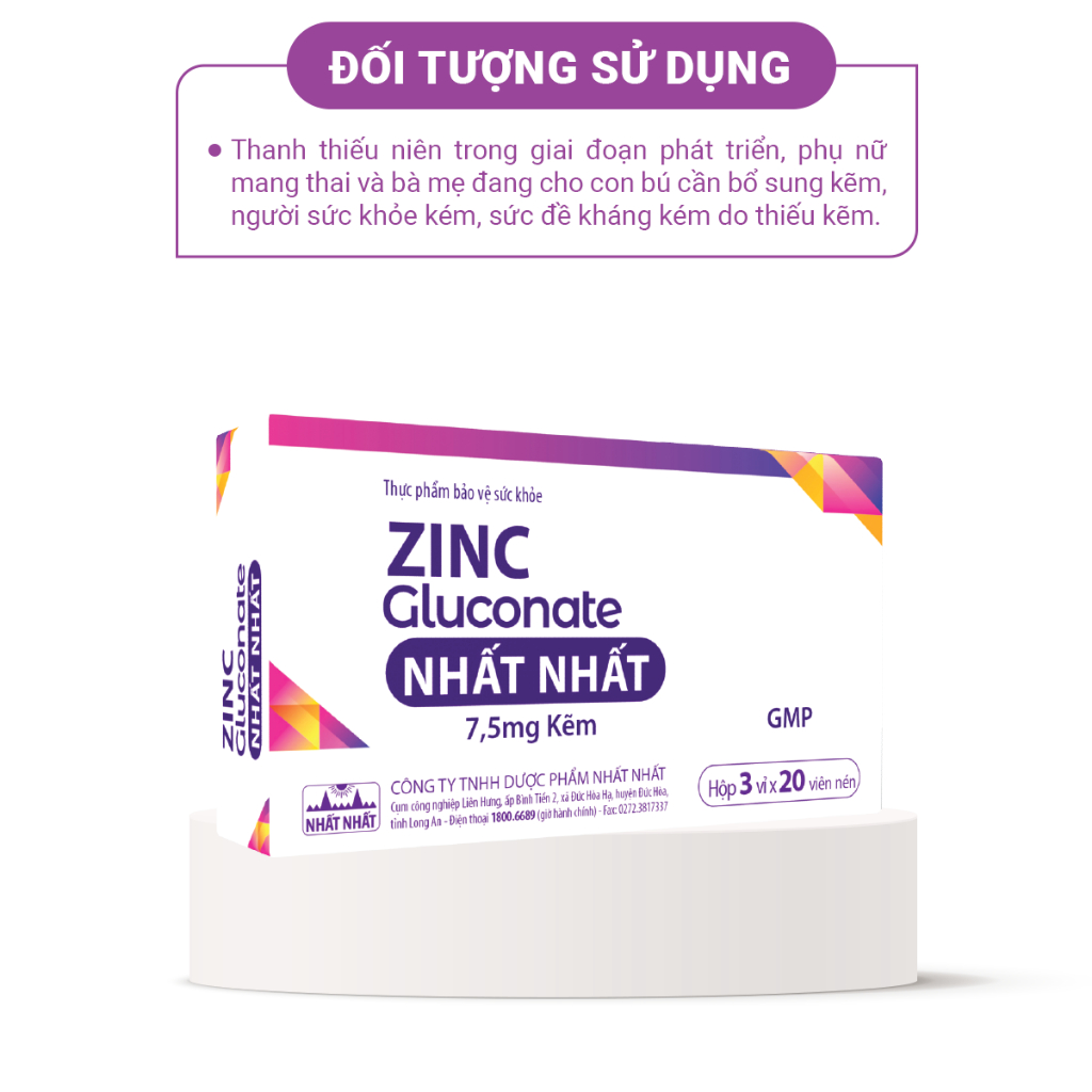 ZINC GLUCONATE NHẤT NHẤT