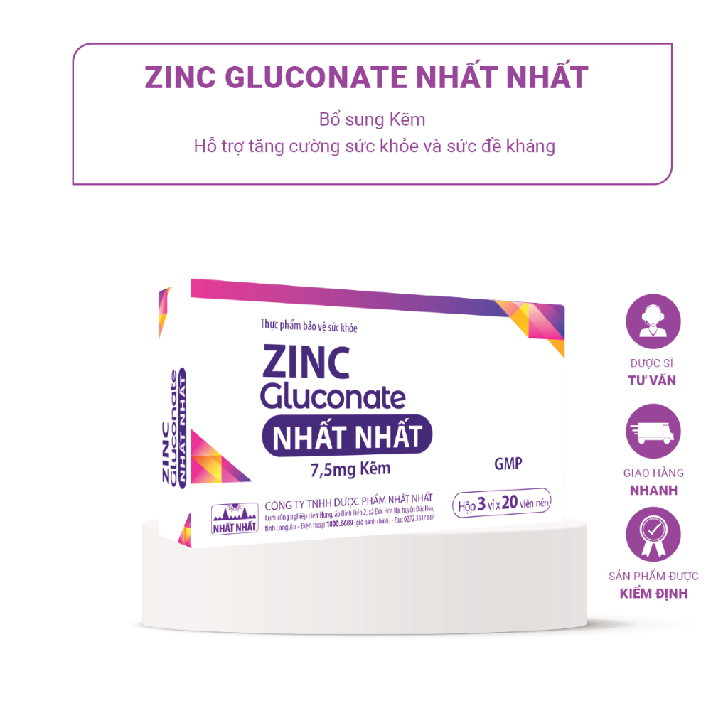 ZINC GLUCONATE NHẤT NHẤT