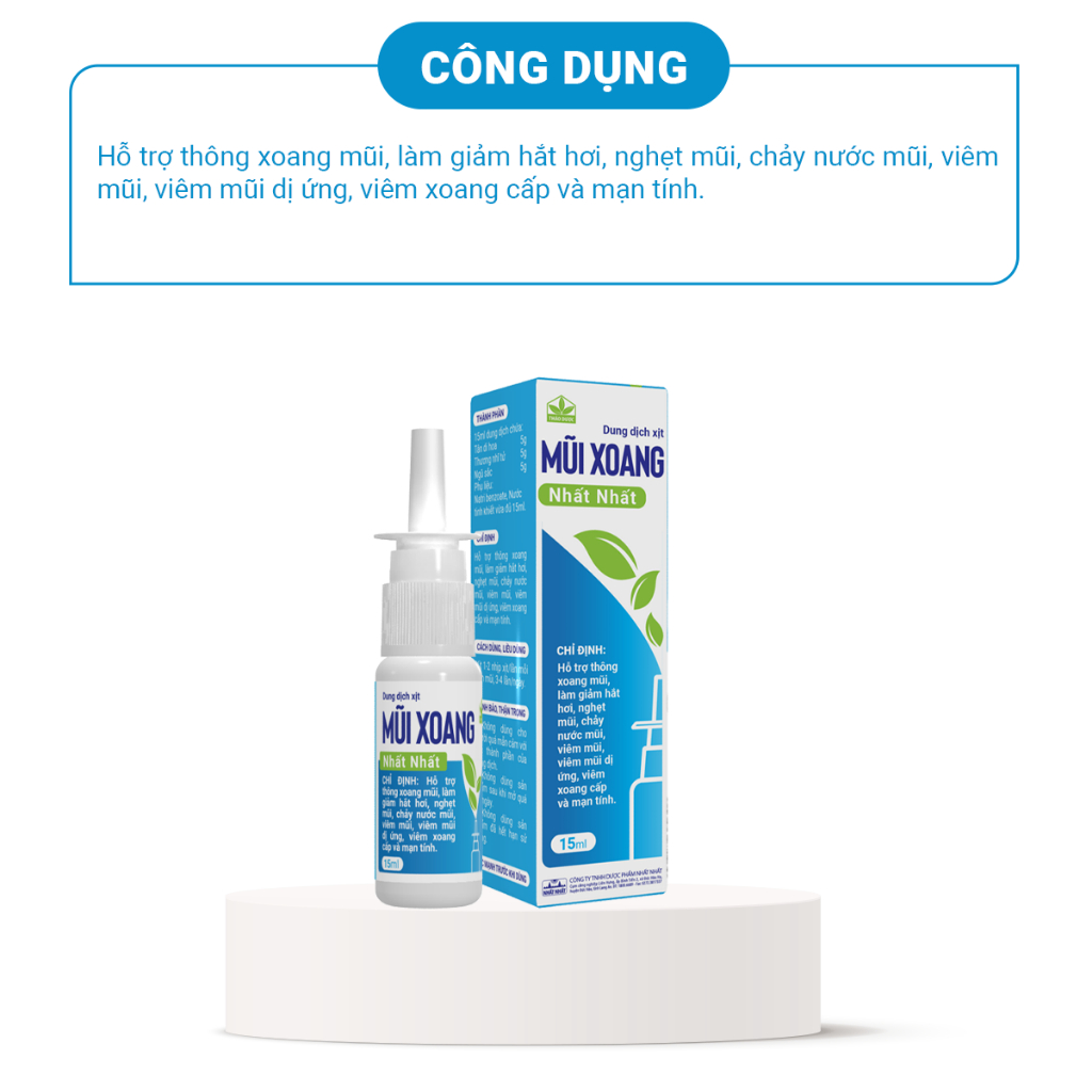 Dung Dịch Xịt Mũi Xoang Nhất Nhất