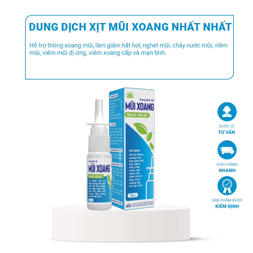 Dung Dịch Xịt Mũi Xoang Nhất Nhất