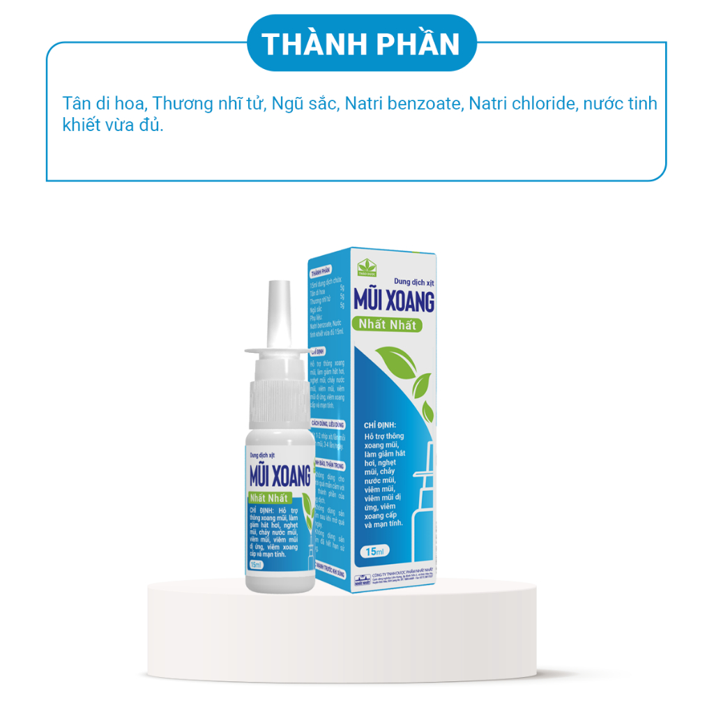Dung Dịch Xịt Mũi Xoang Nhất Nhất