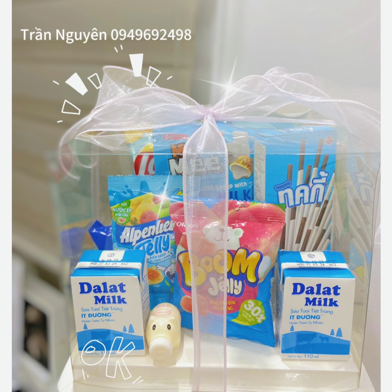 Hộp quà bánh kẹo tặng 20/10 - quà 20/10, sinh nhật,noel,19/11