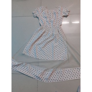 Đầm voan chấm bi nữ
