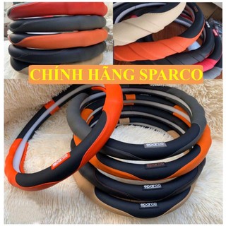 Bọc vô lăng ô tô sparco f1, ốp vỏ bọc vô lăng ô tô da chính hãng cao cấp đường kính 38cm phù hợp mọi dòng xe 4 5 7 chỗ
