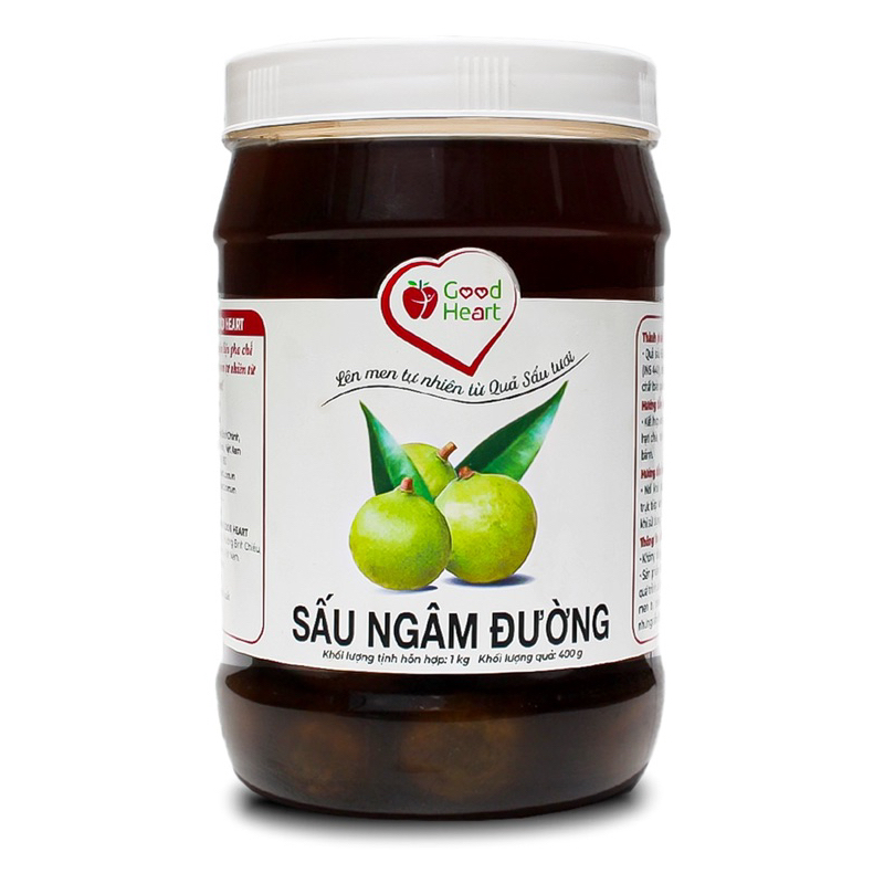 Sấu ngâm đường/nước cốt sấu kèm quả hộp 1kg