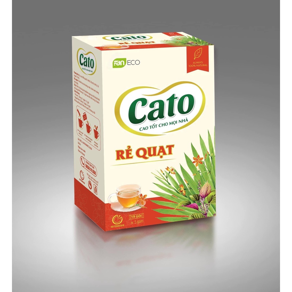 Cao uống rẻ quạt Cato Faneco giảm ho tiêu đờm, tăng cường miễn dịch đường hô hấp, hộp 15 gói