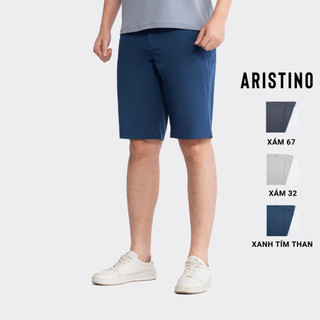  Quần short nam ARISTINO dáng Regular fit suông nhẹ, thiết kế khỏe khoắn, nam tính - ASO041S3