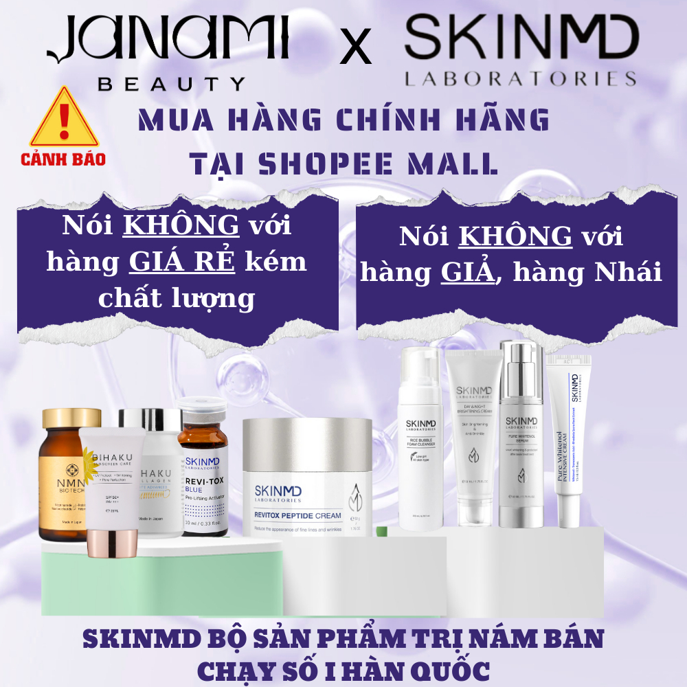 Kem Dưỡng Trắng Da, mờ nám và ngăn chặn hình thành Melanin Skinmd Day & Night Brightening Cream 50ml