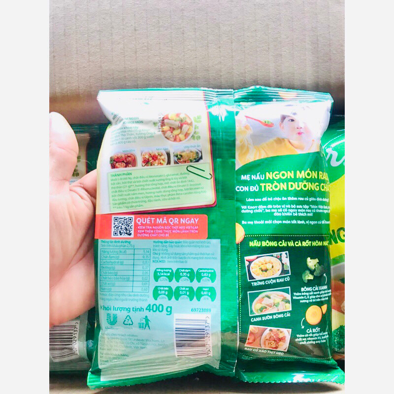 Hạt nêm Knorr thịt thăn, xương ống và tuỷ