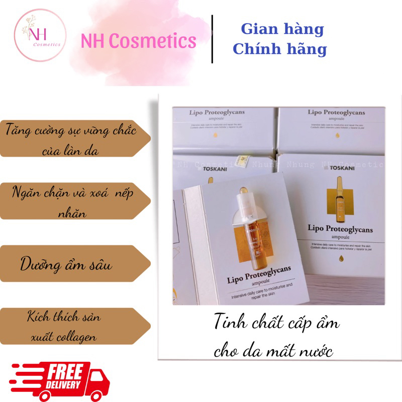 Tinh chất dưỡng ẩm phục hồi da Toskani Lipo Proteoglycans Ampoule