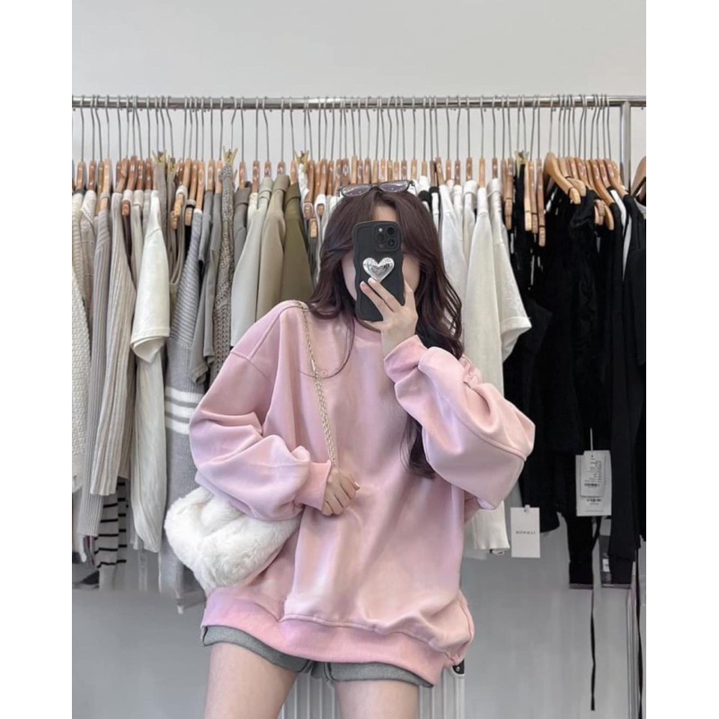 Áo sweater nỉ lot mhung