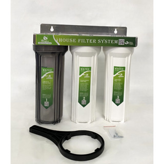 Bộ lọc nước sinh hoạt, bô lọc thô 3 cấp 30C3 ren phi 21 (1 trong 2 trắng) SẢN PHẨM ĐÃ BAO GỒM LÕI VÀ PHỤ KIỆN