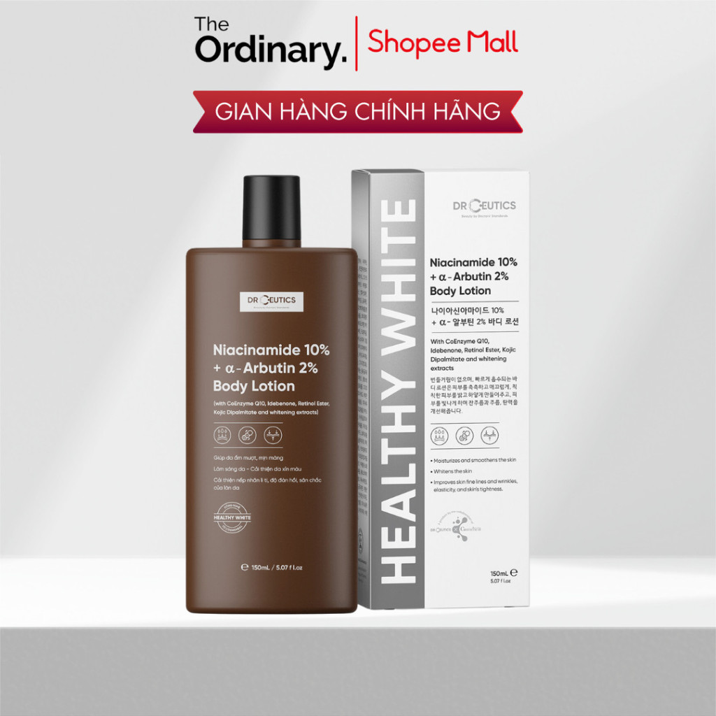 DRCEUTICS Sữa Dưỡng Thể Trắng Da DrCeutics Body Lotion Healthy White (150ml)