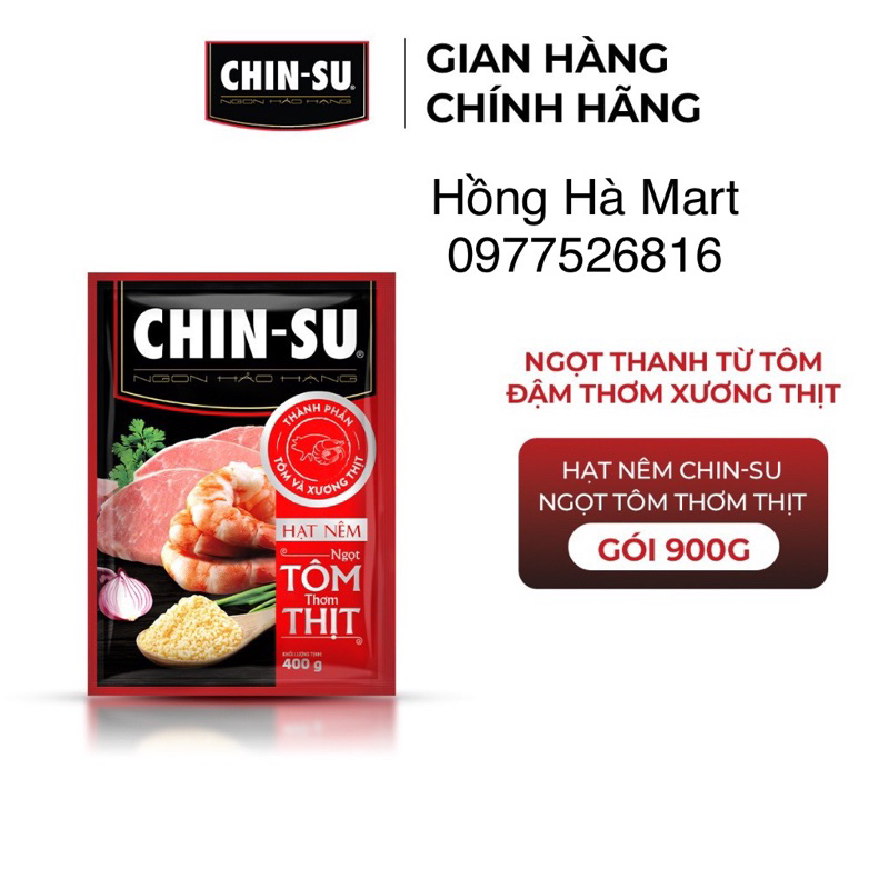 Hạt nêm CHINSU TÔM THƠM THỊT ngon ngọt dùng làm nước hàng, nấu, xào..vv