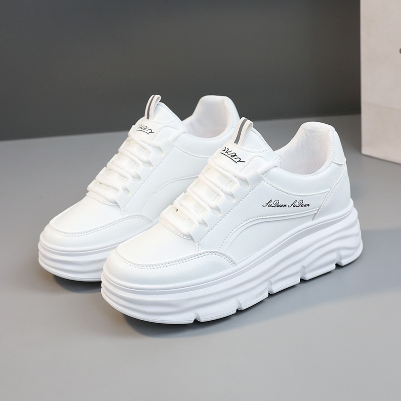 Giày Da Nữ, Giày Sneaker Da Nữ G117 Màu Trắng Đẹp Phong Cách Thời Trang Học Sinh Sinh VIên Đi Học Đi Chơi A1
