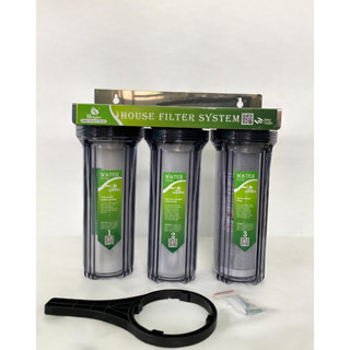 Bộ lọc nước sinh hoạt 3 cấp lọc 10 inch (3 ly trong)<<< Sản phẩm đã bao gồm lõi và phụ kiện>>>Ren 21