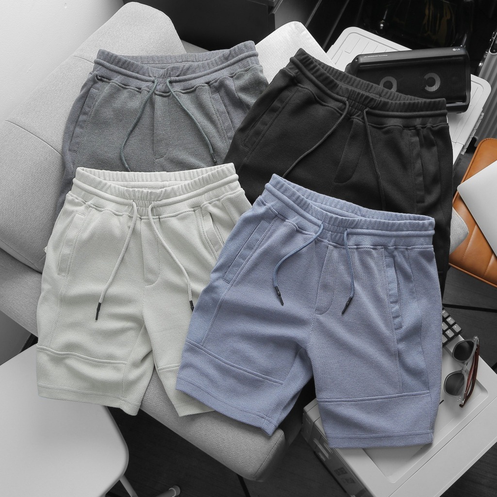 Quần short thun Sgimstudio New Basic, quần đùi nam dệt mắt  Pique cao cấp, siêu co giãn