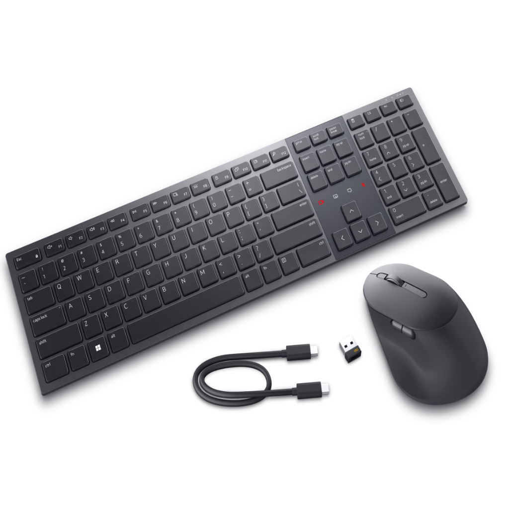 Bàn Phím Chuột Không Dây Dell KM900 - Hàng Chính Hãng - BH 1 năm - Có Xuất VAT