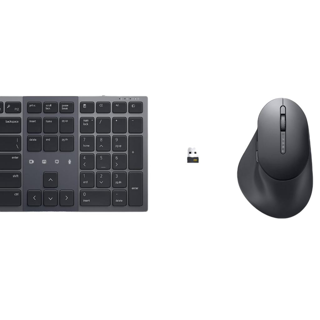 Bàn Phím Chuột Không Dây Dell KM900 - Hàng Chính Hãng - BH 1 năm - Có Xuất VAT