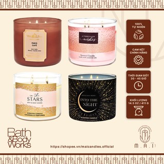 [Chính hãng USA] Nến thơm 3 bấc (411g) - Nến thơm Bath & Body Works