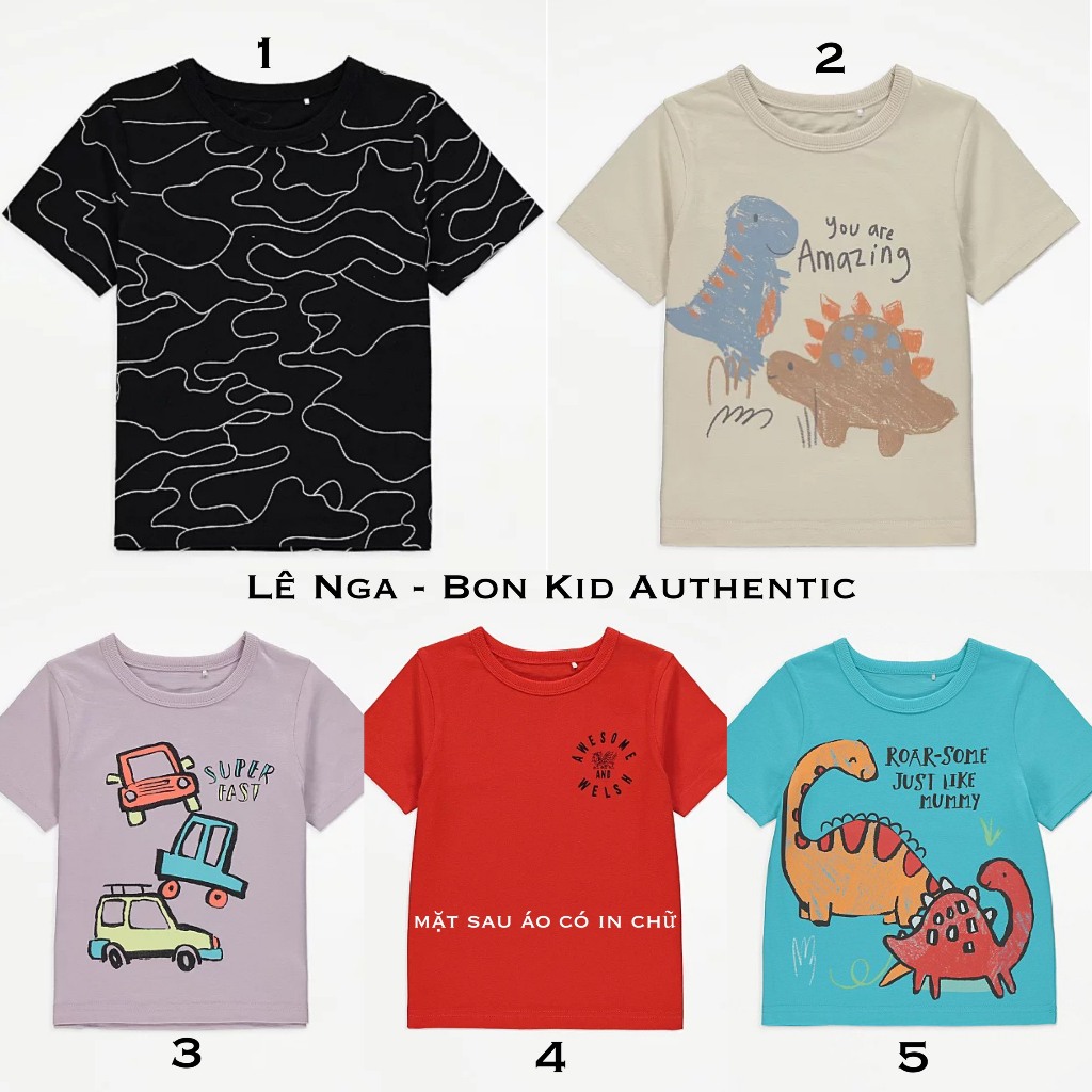 Áo phông lẻ GEORGE_UK chính hãng sz từ 12-18m đến 6-7y