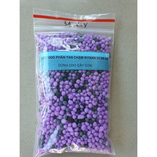 Gói 100g phân tan chậm rynan 31-08-08 dùng cho cây con