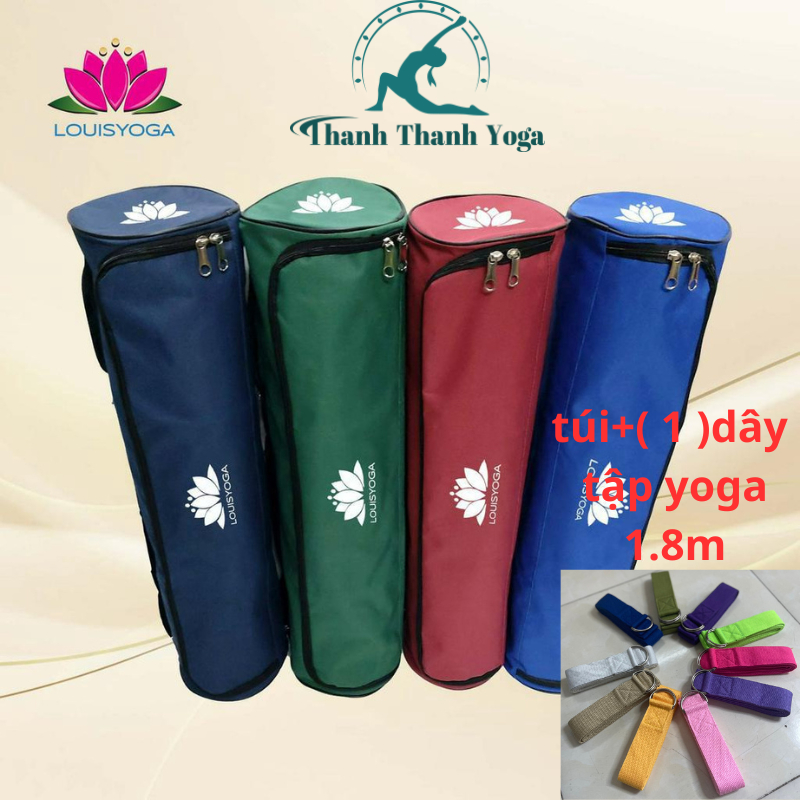 Túi đựng thảm tập Yoga TPE 10mm LOUISYOGA, TPE hai lớp cao cấp Chính Hãng
