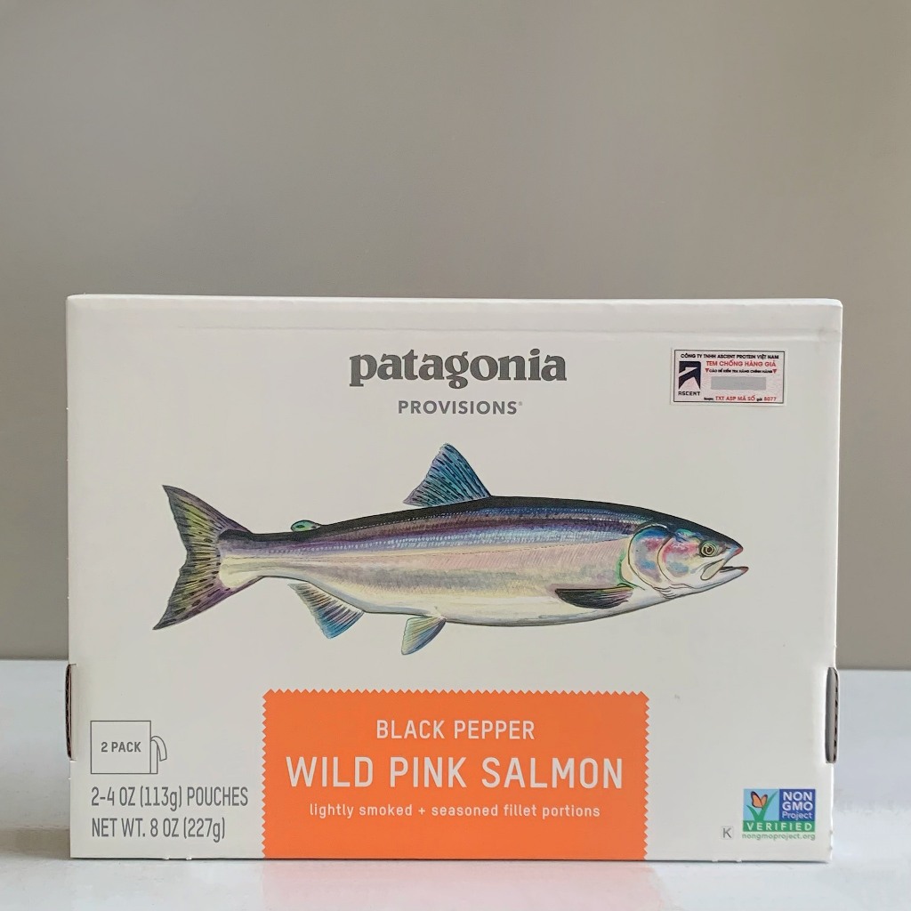 Cá hồi hoang dã ăn liền Wild Pink Salmon "Patagonia" 230g : 2 gói nguyên miếng