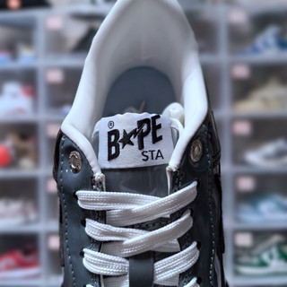 Giày sneaker ape bape star "grey black/royal blue/grey"
