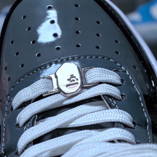 Giày sneaker ape bape star "grey black/royal blue/grey"