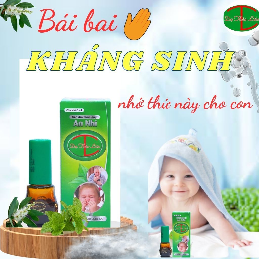 Tinh Dầu An Nhi Dạ Thảo Liên Hỗ Trợ Làm Sạch Và Thông Thoáng Đường Hô Hấp Cho Bé Yêu 20ml