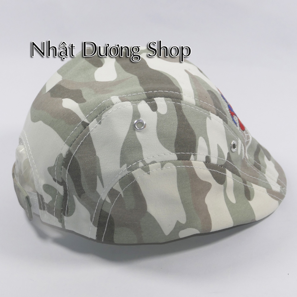 NÓN beret, Nón phớt, nón mỏ vịt TRẺ EM hình SIÊU NHÂN vòng đầu từ 43-51cm phong cách năng động cho bé