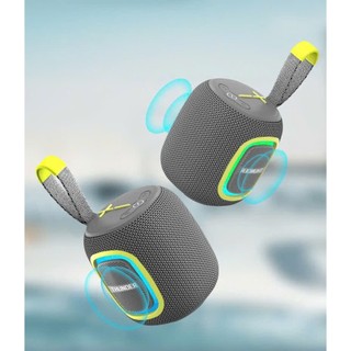 Loa kết nối Bluetooth không dây chính hãng Wiwu Thunder Speaker P25 cầm tay nhỏ gọn, đèn LED đổi màu, chống nước