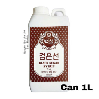 Syrup đường đen black sugar - can 1l