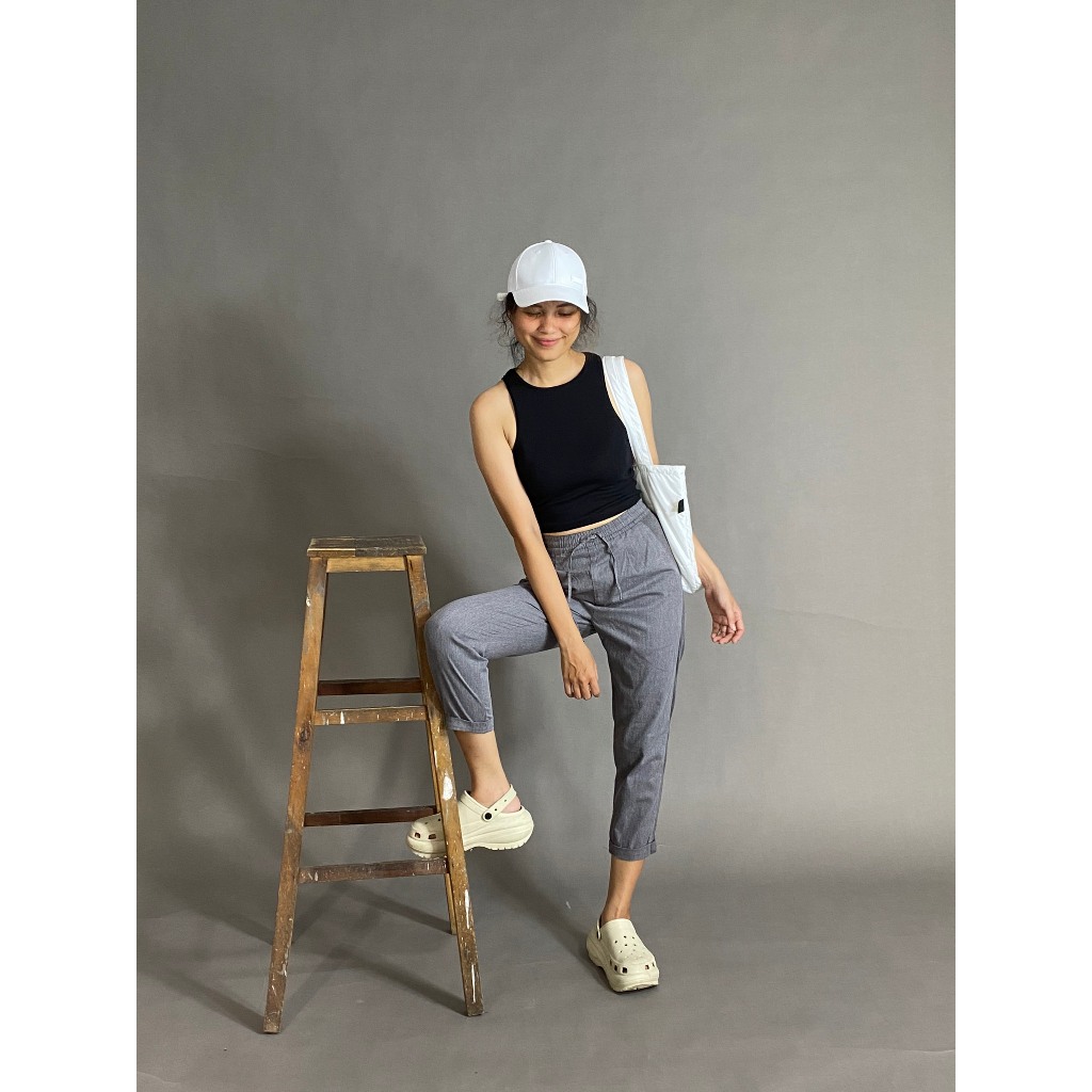 🌸 Hè xinh xẻo cùng chiếc quần BAGGY KAKI phong cách công sở, chất kaki cotton wash mềm phối sọc thun co giãn.