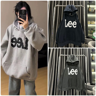 Áo hoodie chất nỉ mũ 2 lớp in hình chữ lee, áo hoodie unisex nam nữ hottrend