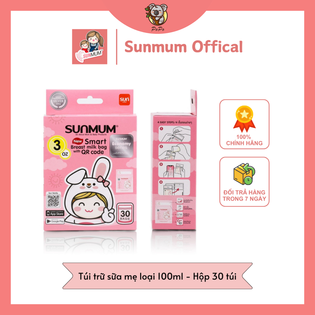 Túi trữ sữa Sunmum 100ml