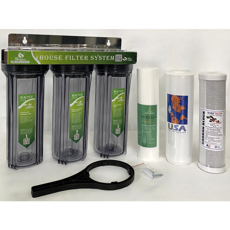 Bộ lọc sinh hoạt 3 cấp 10in 3 trong