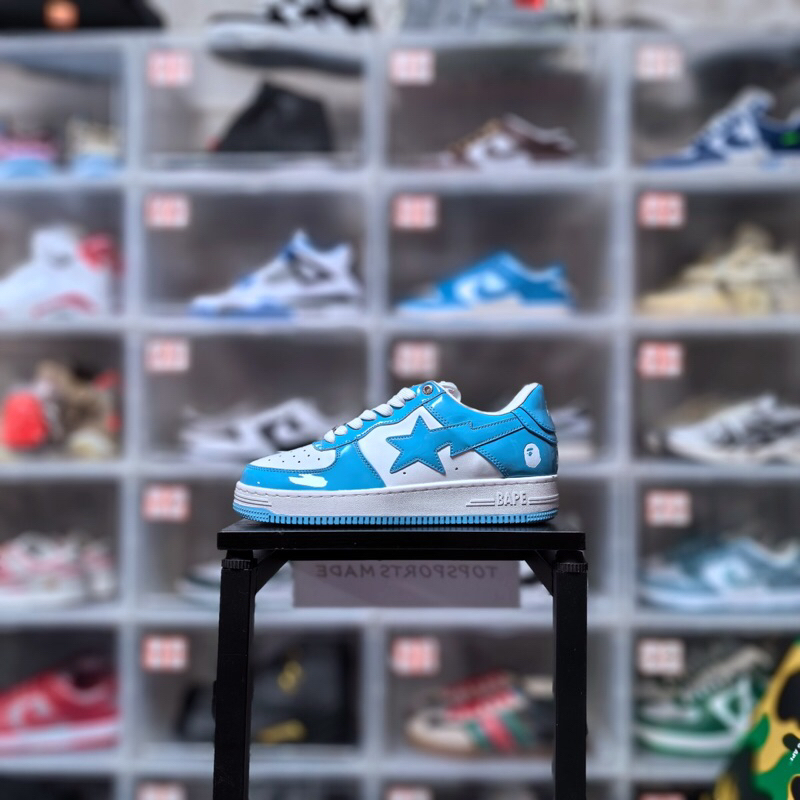 Giày sneaker ape bape star "unc blue/orange/green"