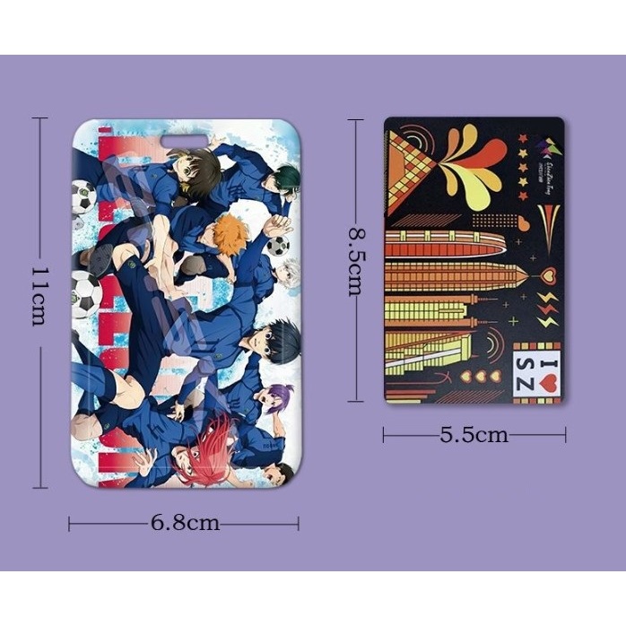 Dây đeo thẻ ID, vỏ bọc thẻ hình Blue Lock dễ thương